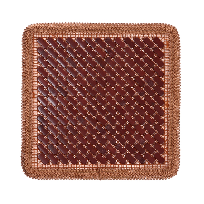 Накидка на сиденье массажная Nova Bright, бамбуковые пластины, коричневая