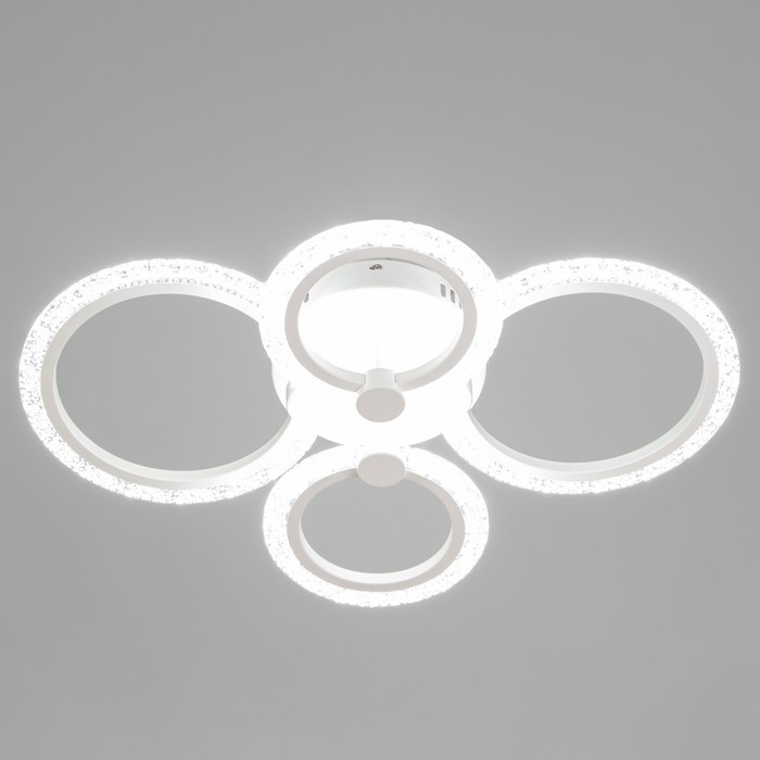 Люстра "Кольца" LED 80Вт Белый 2700-6400к 60х45х14