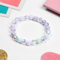 Браслет детский &laquo;Выбражулька&raquo; гранёные кристаллы, цвет радужный