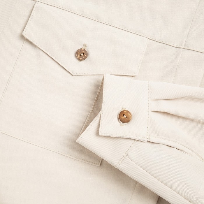 Рубашка женская MINAKU: Casual Collection цвет молочный, р-р 44