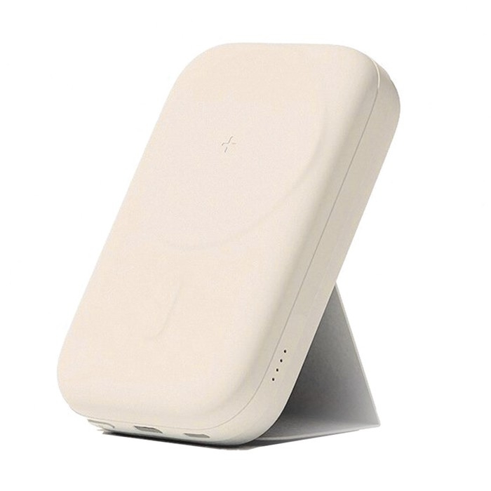 Внешний аккумулятор Solove W13, 10000 мАч, 3 А, MagSafe, быстрая зарядка, бежевый Внешний аккумулятор Solove W13, 10000 мАч, 3 А, MagSafe, быстрая зарядка, бежевый