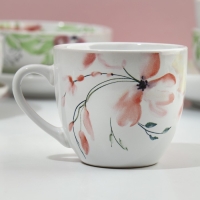 Набор посуды на 4 персоны &laquo;Акварель&raquo;, 16 предметов: 4 тарелки 23 см, 4 миски 14.5 см, 4 кружки 250 мл, 4 блюдца 15 см.