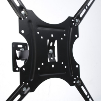 Кронштейн Luazon KrON-78, для ТВ, наклонно-поворотный, 14-52", 60-250 мм от стены, чёрный