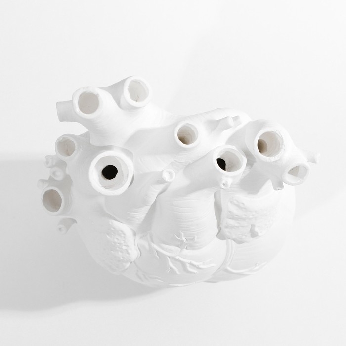 Ваза для цветов &laquo;Сердце&raquo;, белое, 3 х 9 х 20 см.