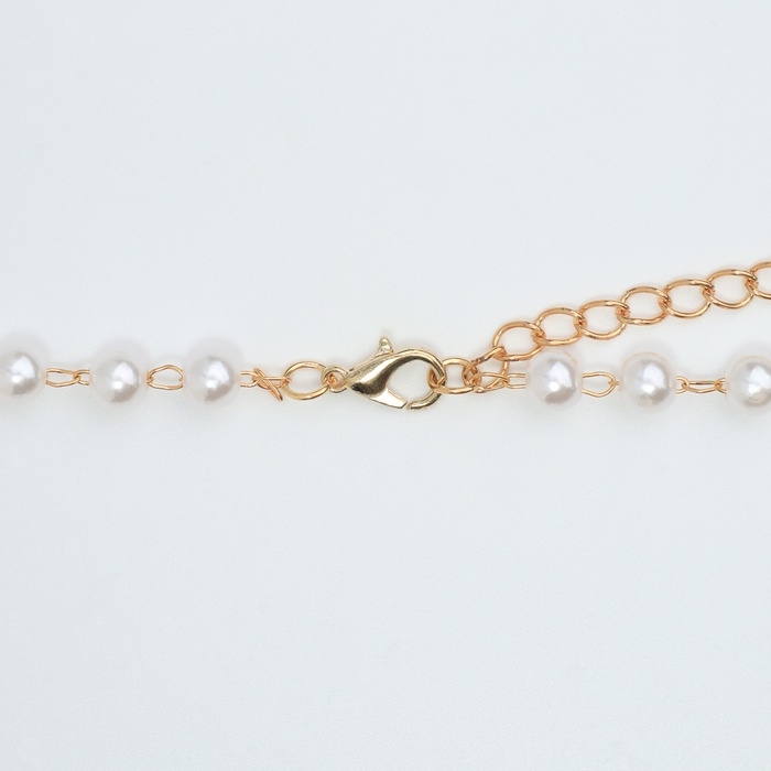 Кулон с жемчугом &laquo;Сердце&raquo; макси, цвет золото, 40см