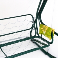 Качели садовые "Мадрид", 209 х 127 х 166 см, макс. нагрузка 220 кг, цвет зеленый Качели садовые "Мадрид", 209 х 127 х 166 см, макс. нагрузка 220 кг, цвет зеленый