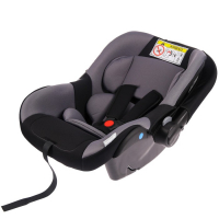 Автокресло детское, автолюлька Крошка Я Safe +, группа 0+, до 13 кг, Серый