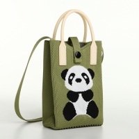 Сумка на кнопке &laquo;Выбражулька&raquo;, цвет зелёный