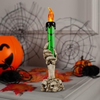 Светодиодная фигура «Свеча зелёная» 6 × 16 × 6 см, пластик, батарейки AG13х3 (в комплекте), свечение тёплое белое Светодиодная фигура «Свеча зелёная» 6 × 16 × 6 см, пластик, батарейки AG13х3 (в комплекте), свечение тёплое белое