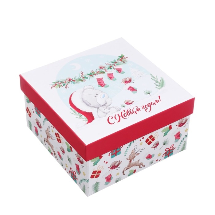 Новый год. Набор коробок 5 в 1 Новый год. Набор коробок 5 в 1 "С Новым Годом!", Me To You зелено-красная