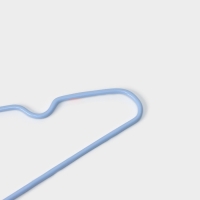 Плечики - вешалки для одежды Доляна, 29,5&times;17 см, 10 шт, детские, антискользящее покрытие, цвет голубой