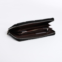 Кошелёк женский на молнии, цвет чёрный Кошелёк женский на молнии, цвет чёрный