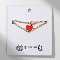 Кулоны &laquo;Неразлучники&raquo; космонавт и космос, цветные в золоте, 45 см