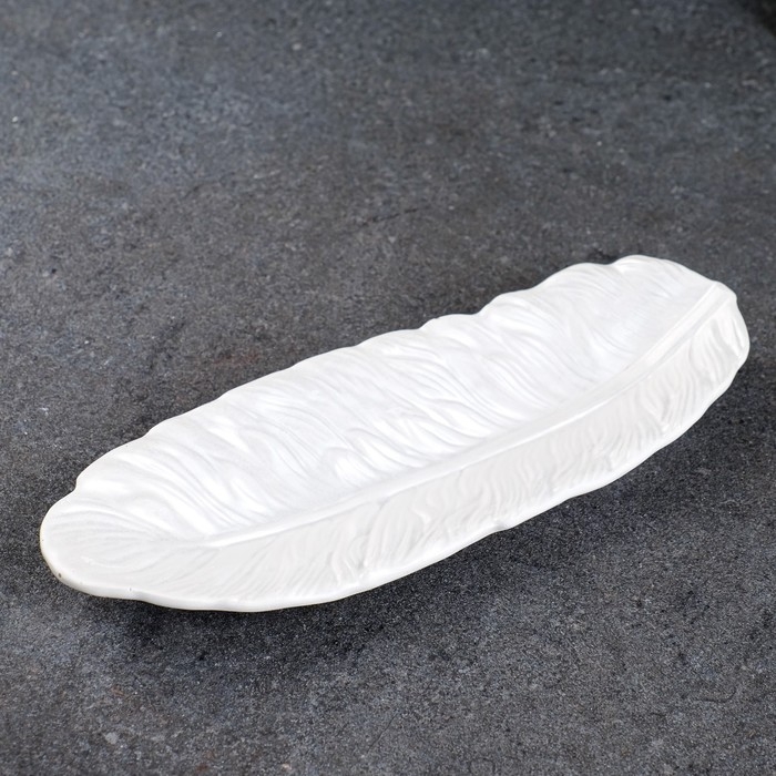 Подставка Подставка "Перо" перламутр, 22х8х3см