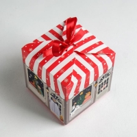 Коробка подарочная новогодняя складная «Волшебного нового года», 12 х 12 х 12 см, Новый год Коробка подарочная новогодняя складная «Волшебного нового года», 12 х 12 х 12 см, Новый год