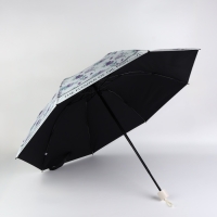 Зонт механический &laquo;The flower&raquo;, эпонж, 4 сложения, 8 спиц, R = 48/56 см, D = 112 см, цвет МИКС