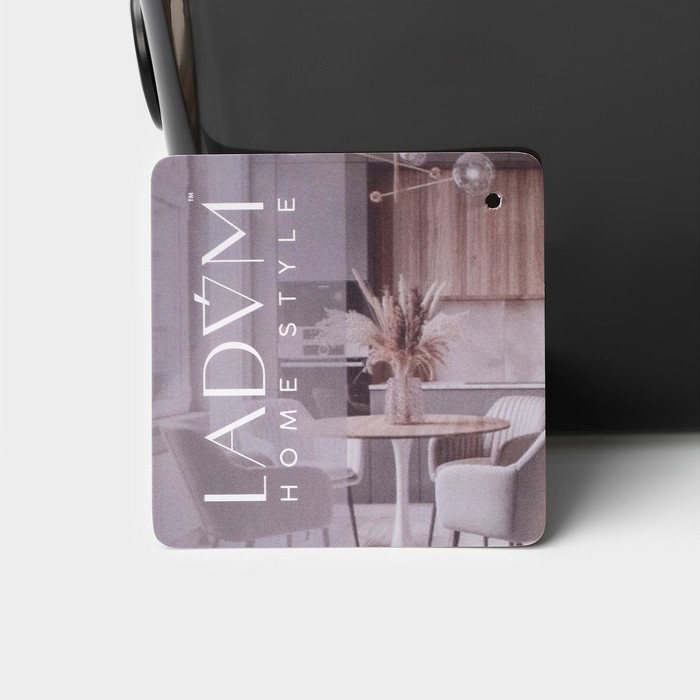 Контейнер для хранения с крышкой LaDо́m &laquo;Лаконичность&raquo;, 28,5&times;11&times;10,5 см, цвет тёмно - серый