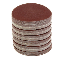 Круг абразивный шлифовальный под &laquo;липучку&raquo; ТУНДРА, 125 мм, Р80, 100 шт.