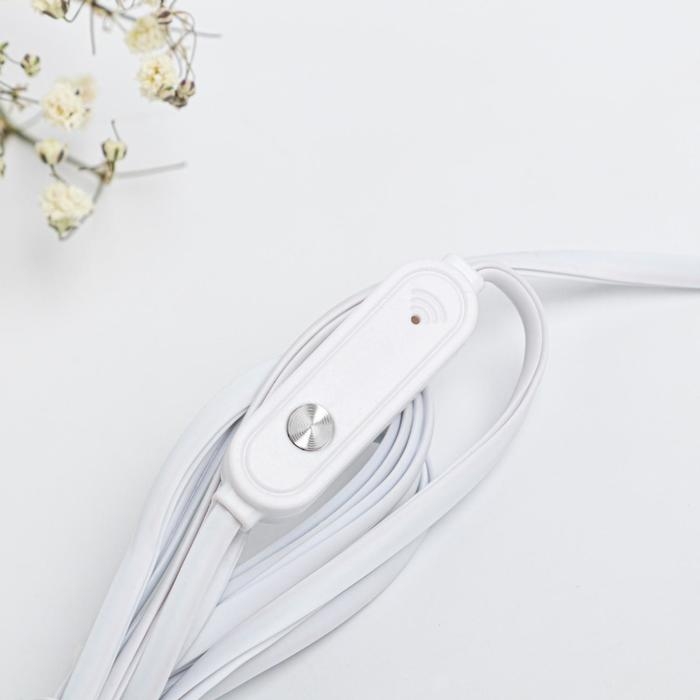 Наушники вакуумные в пакете &laquo;8 марта&raquo;, с микрофоном, 1,2 м, 10 х 15 см