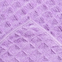 Набор для бани и ванной Этель &laquo;Вафля&raquo; полотенце 70*140 см+чалма 21*25 см, цв.фиолетовый