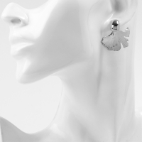 Серьги металл &laquo;Абстракция&raquo; хвост, цвет серебро