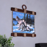 Сувенир свиток "Два волка"