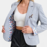 Пиджак женский Emporio Armani, серый меланж, р-р 42