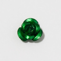 Бусина &laquo;Розочка&raquo;, 6 мм, (набор 50 шт.),цвет зелёный