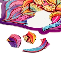 Фигурный пазл в рамке &laquo;Лев&raquo;, на подложке, 67 деталей