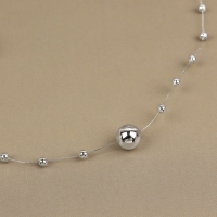 Жемчуг на леске, 3/8 мм, 10 ± 1 м, цвет серебряный Жемчуг на леске, 3/8 мм, 10 ± 1 м, цвет серебряный