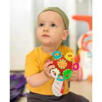 Развивающая игрушка - погремушка, &laquo;Шар - трещотка&raquo;, погремушка, цвет МИКС, Крошка Я