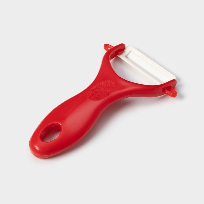 Набор кухонных принадлежностей Доляна «Нарцисс», 3 предмета: 2 ножа с антиналипающим покрытием, лезвие 12 см, овощечистка, 20×4 см, цвет красный Набор кухонных принадлежностей Доляна «Нарцисс», 3 предмета: 2 ножа с антиналипающим покрытием, лезвие 12 см, овощечистка, 20×4 см, цвет красный