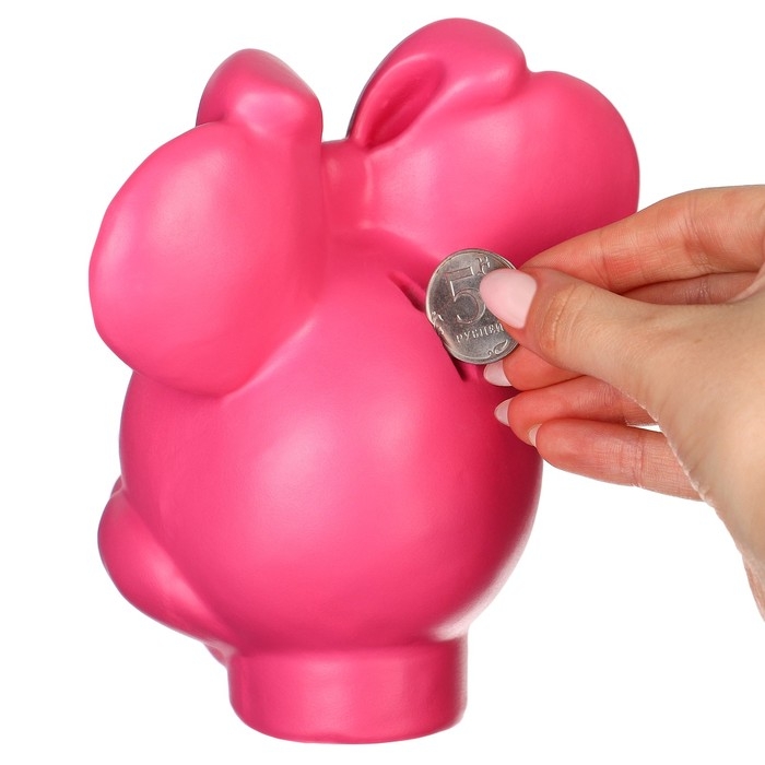 Копилка Минни Маус, гипс, 16х14х13 см, розовый, DISNEY Копилка Минни Маус, гипс, 16х14х13 см, розовый, DISNEY