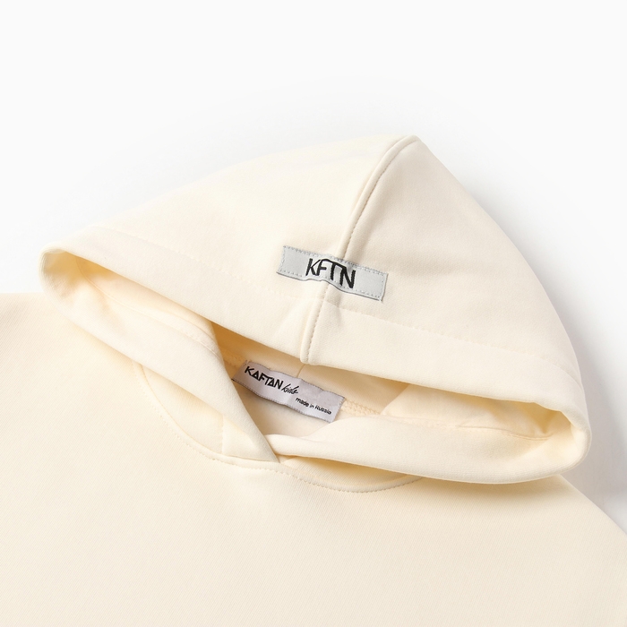 Костюм детский с начёсом (толстовка, брюки) KAFTAN р.38 (146-152), молочный Костюм детский с начёсом (толстовка, брюки) KAFTAN р.38 (146-152), молочный