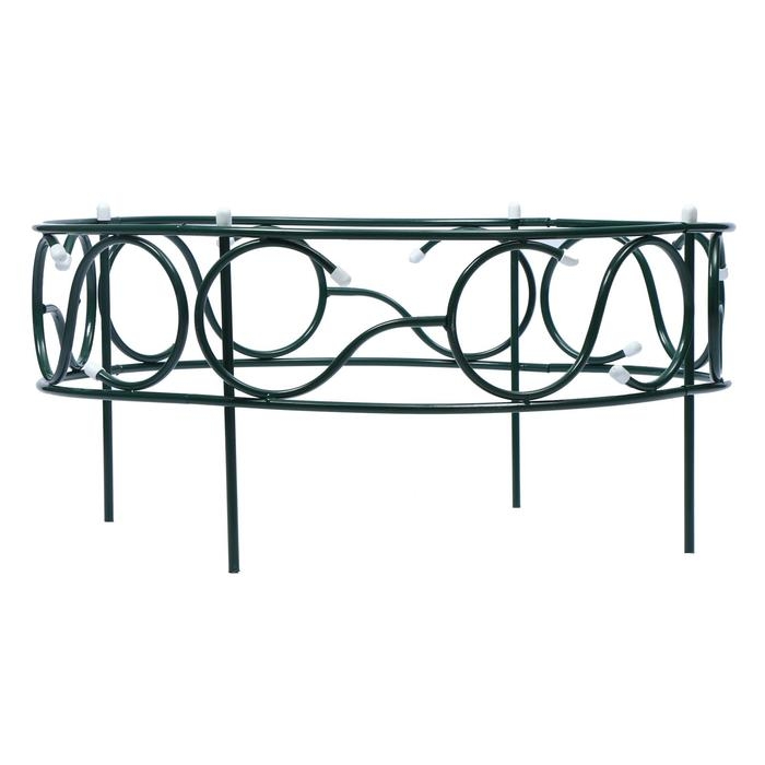 Грядка оцинкованная, 70 &times; 70 &times; 30 см, зелёная, &laquo;Декоративная&raquo;