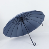 Зонт - трость полуавтоматический «Однотон», эпонж, 16 спиц, R = 53/60 см, D = 120 см, цвет МИКС Зонт - трость полуавтоматический «Однотон», эпонж, 16 спиц, R = 53/60 см, D = 120 см, цвет МИКС