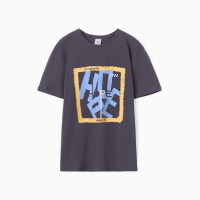 Футболка мужская, цвет тёмно-серый, р-р 54