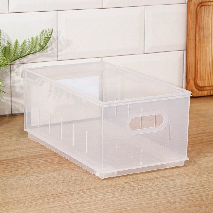 Контейнер для хранения без крышки ROLLY, 5 л, 16,8&times;30,5&times;12,9 см, прозрачный