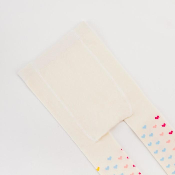 Колготки Крошка Я «Сердечки», цвет молочный, рост 68-74 см Колготки Крошка Я «Сердечки», цвет молочный, рост 68-74 см