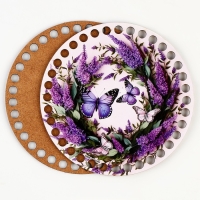 Донышки для вязания 2 в 1 &laquo;Весенняя нежность&raquo;, круг 15 см, хдф 3 мм