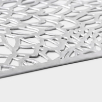 Салфетки сервировочные на стол Доляна &laquo;Астра&raquo;, 45&times;30 см, 4 шт, цвет серебро