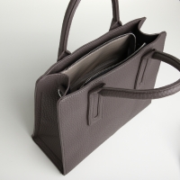 Сумка женская на молнии, TEXTURA, средний размер, цвет коричневый