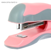 Степлер №10, на 12 листов, deVENTE Pastel, пластиковый, МИКС х 4 цвета, картонная коробка