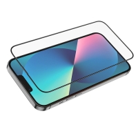 Защитное стекло Hoco A26, для iPhone 13 mini, с защитной сеткой для микрофона, черная рамка Защитное стекло Hoco A26, для iPhone 13 mini, с защитной сеткой для микрофона, черная рамка