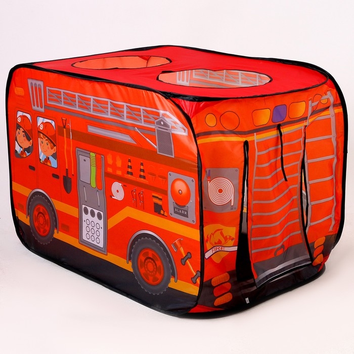 Палатка детская игровая «Пожарная машина» 70 × 70 × 110 см Палатка детская игровая «Пожарная машина» 70 × 70 × 110 см