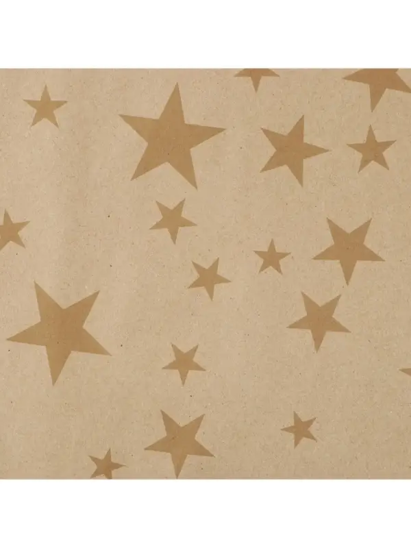 Бумага упаковочная крафтовая &laquo;Звёзды&raquo;, 1 лист, 70 х 100 см