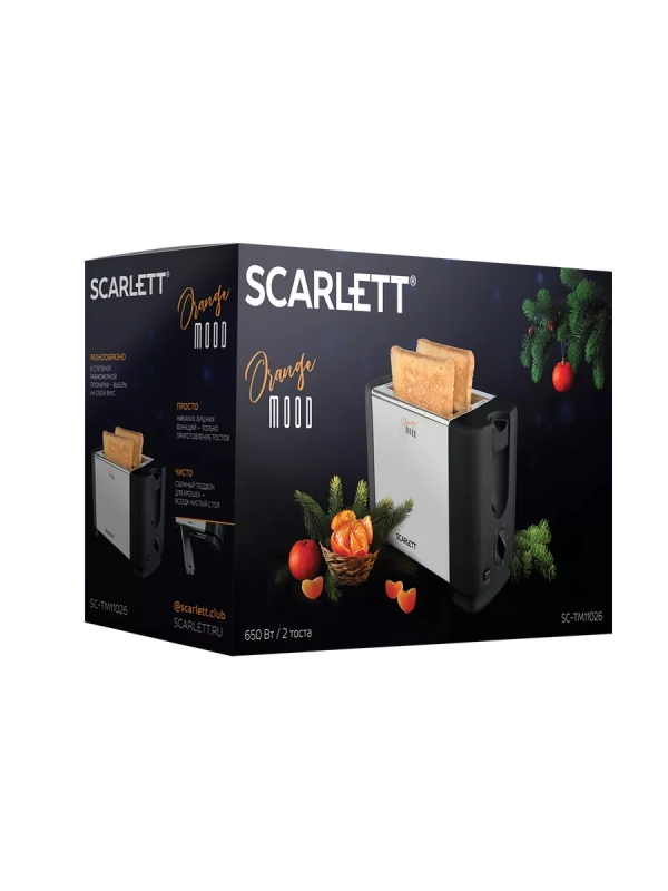 Тостер кухонный электрический на 2 ломтика SC-TM11026 Тостер кухонный электрический на 2 ломтика SC-TM11026