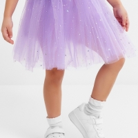 Юбка детская KAFTAN "Звездочки" сиреневый, длина 30 см Юбка детская KAFTAN "Звездочки" сиреневый, длина 30 см