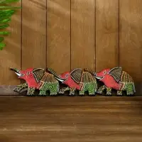 Панно декоративное &laquo;Три слона&raquo;, 50&times;13&times;1.5 см, МИКС