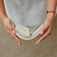 Тапочки женские с открытым носом, размер 40-41, бежевый